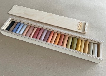 Haandlavede pastelkridt 24