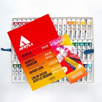 Holbein acrylic gouache 102 tubes3