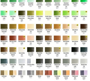Kleurenkaart colorchart panpastel 2