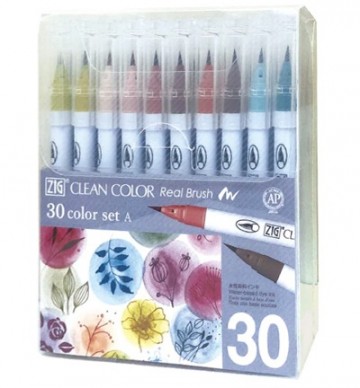 Kuretake clean colors real brush 30 pcs