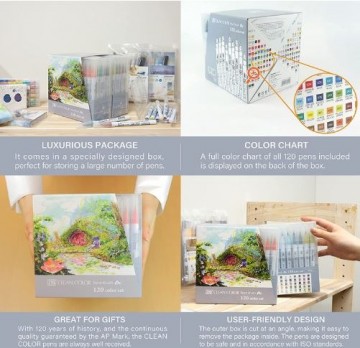 Kuretake zig clean color 120 kleuren 3