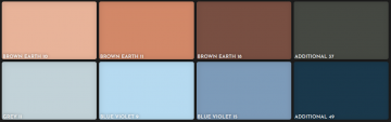 Unison pastels set 16 halve landschapskleuren kleurenkaart 2