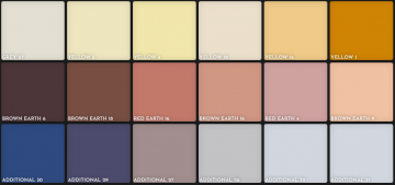 Unison pastels set 36 hele landschapskleuren kleurenkaart 1