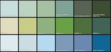 Unison pastels set 36 hele landschapskleuren kleurenkaart 2