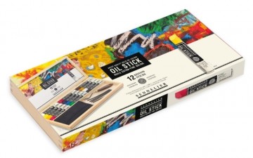 N130118 00 sennelier 12 oilsticks kist