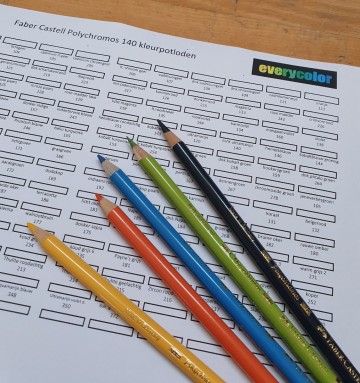 Polychromos kleurenkaart
