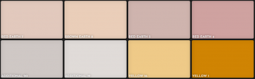 Unison pastels portretset 16 halve pastels kleurenkaart 1
