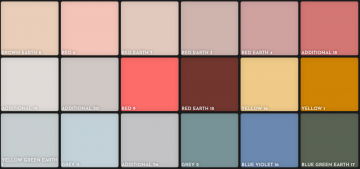 Unison pastels portret 18 hele pastels kleurenkaart