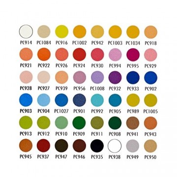 Prismacolor 48 color chart
