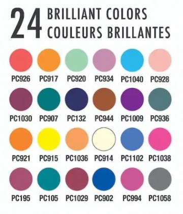 Prismacolor hightlighting shading kleurenkaart