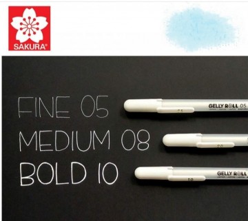 Sakura gelly roll gel pen classic white mixed 3 set5