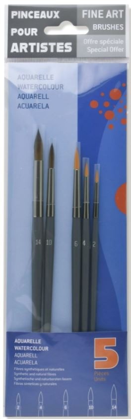 Sennelier etude 5 penselen aquarel p1057700