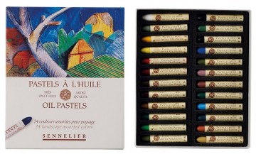 Sennelier oliepastels in doos 24 stuks landschap