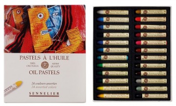 Sennelier oliepastels in doos 24 stuks
