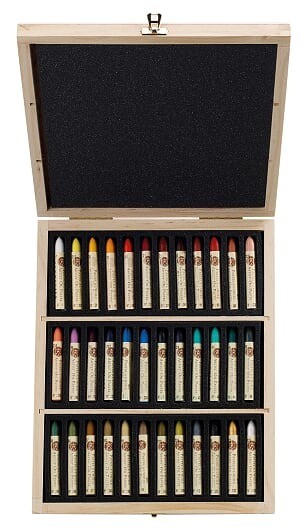 Sennelier oliepastels in kist 36 stuks