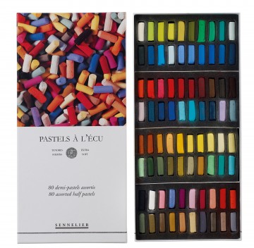 Sennelier softpastel in doos 80 halve pastels algemeen