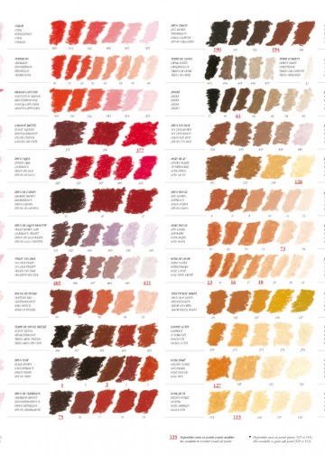 Sennelier softpastel kleurenkaart 2