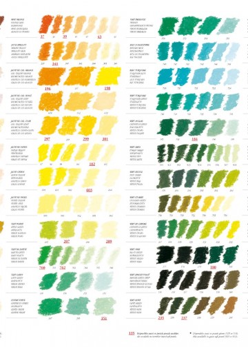 Sennelier softpastel kleurenkaart 3