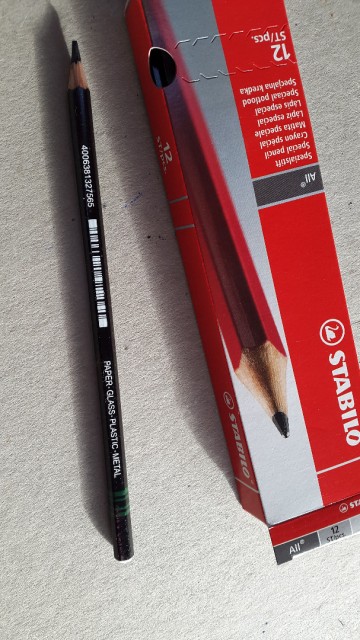 Stabilo write on all zwart per stuk