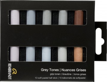 Talens 10 halve pastels grey tones
