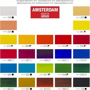 Talens amsterdam 24 tubes 20 ml 4