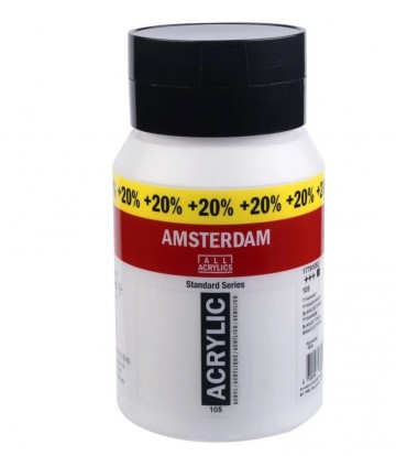 Talens amsterdam wit 100 ml gratis