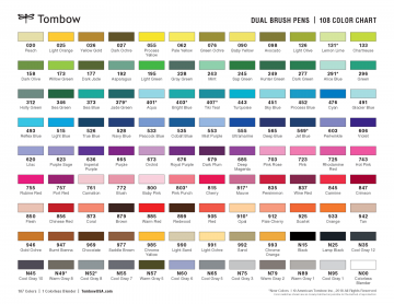 Tombow abt dual brush pens per stuk