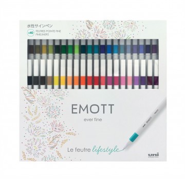 Uni ball uni emott fineliners set 40 stuks