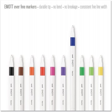 Uni ball uni emott fineliners set 40 stuks3