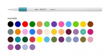 Uni ball uni emott fineliners set 40 stuks4