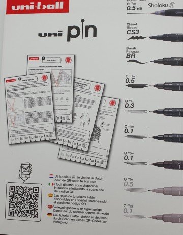 Uni pin urban sketchting startset2