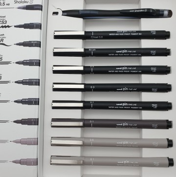 Uni pin urban sketchting startset3