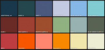 Unison pastels set 18 hele landschapskleuren kleurenkaart