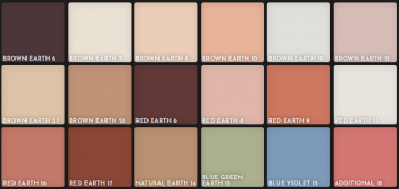 Unison pastel lisa ober portret 18 kleurenkaart