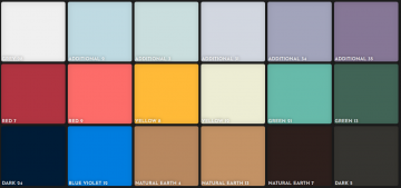 Unison pastel robert dutton moorland kleurenkaart 1