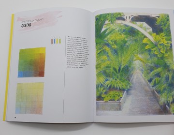 You will be able to draw coloured pencil