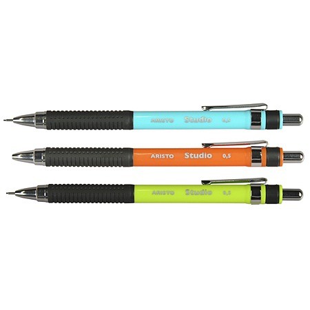 MozArt levert essentiële mechanische potloodset - 4 maten: 0,3, 0,5, 0,7 en 0,9 mm plus HB-vullingen voor gum en gum - Opstellen, schetsen, illustraties, techniek, architectuur, schrijven en schoolwerk