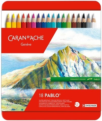 Caran d'Ache Pablo 18 stuks in blik - Caran d'Ache - Everycolor