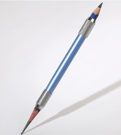 12 stuks potloodverlenging, penverlengingsset, dubbele kop, verstelbare