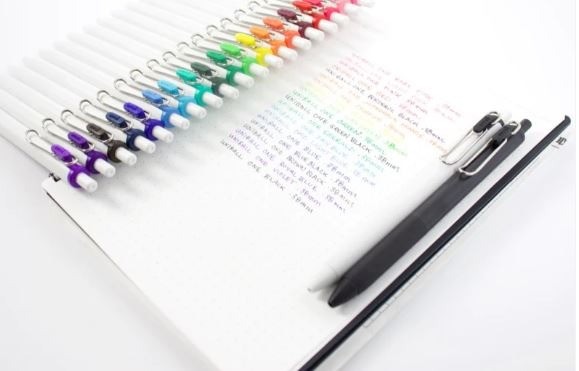 Uni ball ONE gelpen 0 7mm per stuk gelpen teken en
