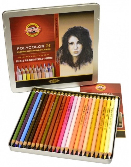 Koh-I-Noor Polycolor Kleurpotloden 144 stuks in blik