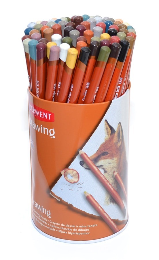 Derwent Procolour Kleurpotloden - SET 72 kleuren Houten kist - Arts and