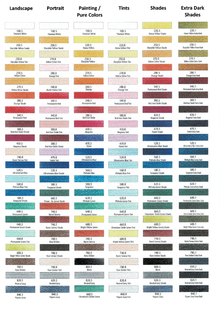 Pan Pastel Set of 20 - Extra Dark Shades