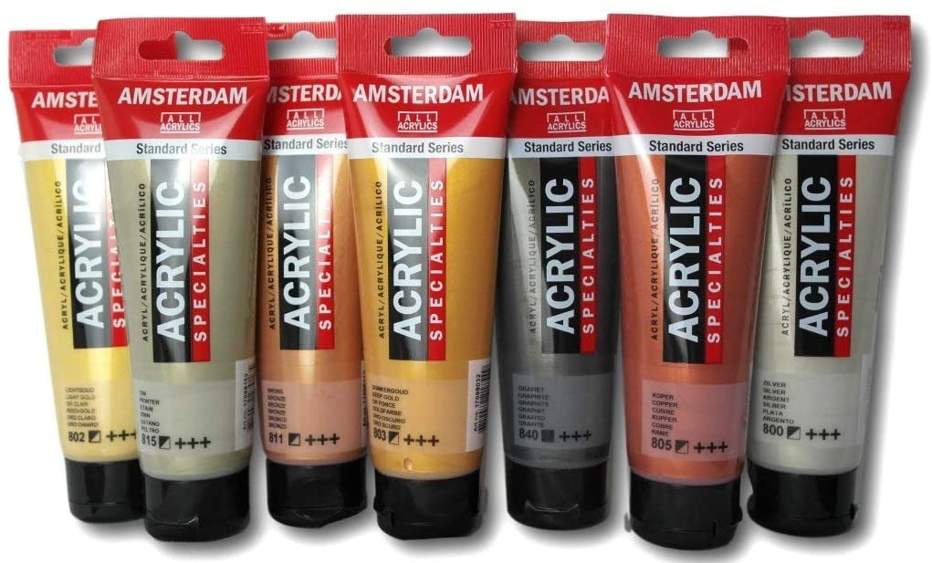 wat betreft Langwerpig ouder Talens Amsterdam acrylverf 20 ml metallic kleuren - Talens - teken- en  schildermaterialen